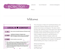 Tablet Screenshot of eclection.ca